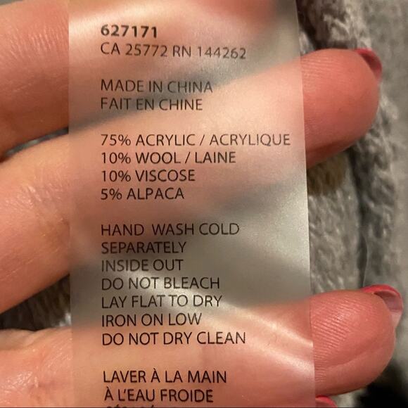 Dex Asymmetrical Hem V-Neck Gray Tunic Sweater Women's S Small - Picture 8 of 8